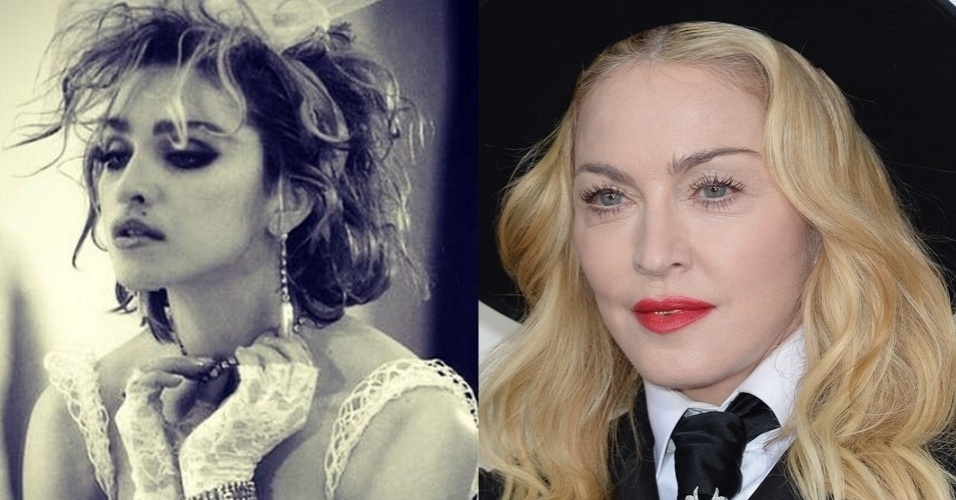Antes e depois das sobrancelhas de Madonna - Getty Images