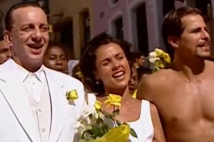 Nanini em "Dona Flor e Seus Dois Maridos", de 1998, com Giulia Gam e Edson Celulari