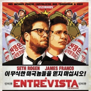 Pôster do filme "A Entrevista", dos diretores Seth Rogen e Evan Goldberg, filme de ficção da Sony Pictures sobre o assassinato do líder norte-coreano Kim Jong-un,  - Divulgação
