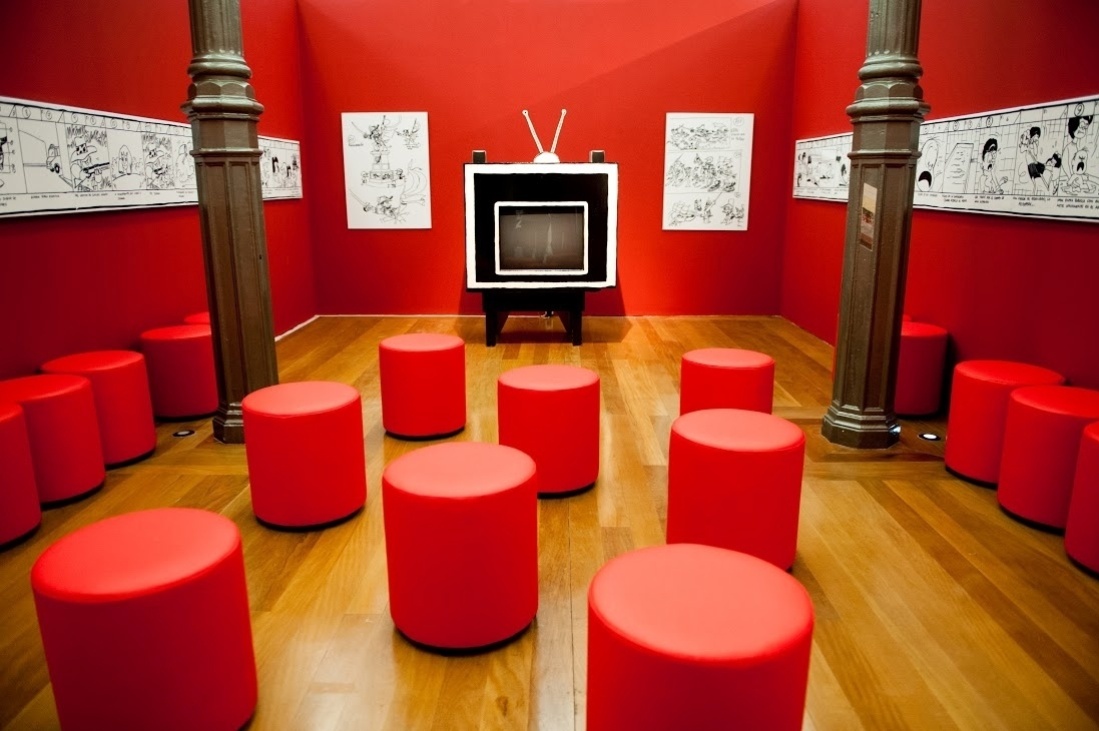 Imagem da exposição "O Mundo Segundo Mafalda", na a Praça das Artes, centro de São Paulo - Divulgação/Sylvia Masini