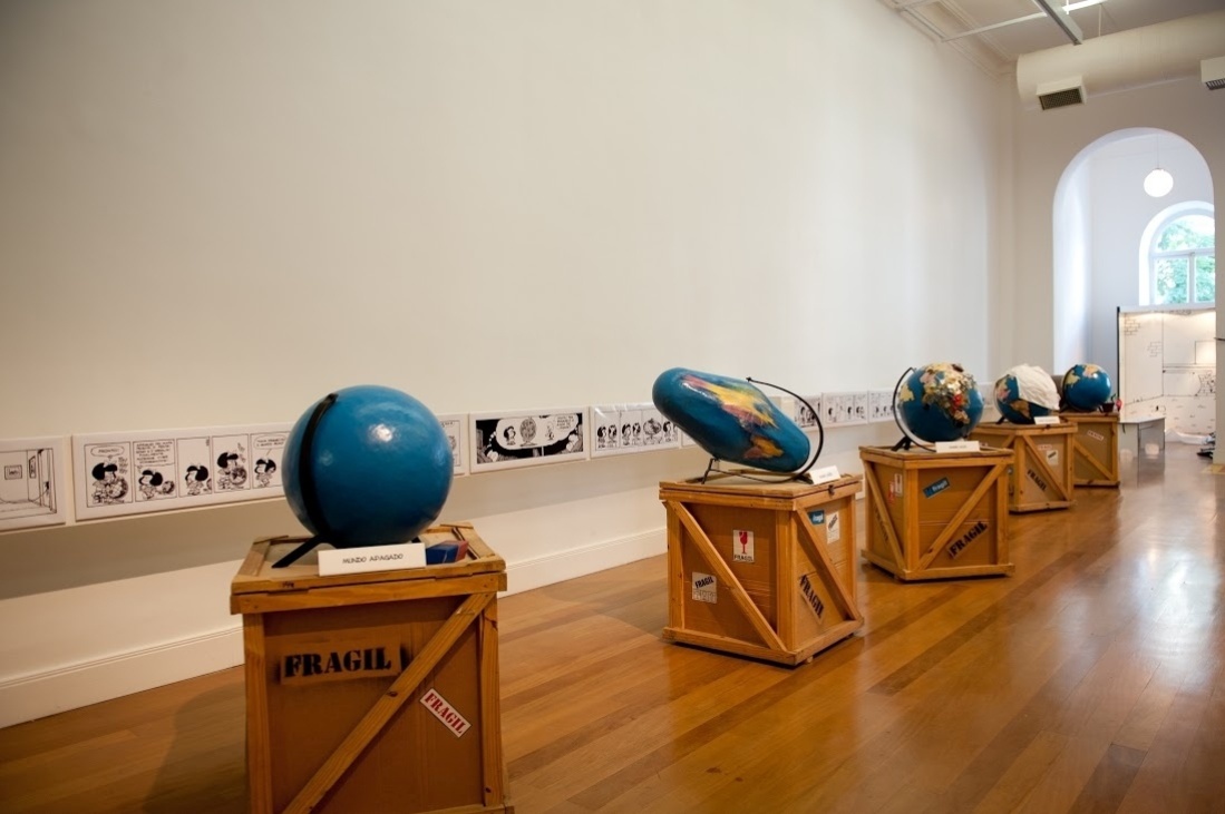 Imagem da exposição "O Mundo Segundo Mafalda", na a Praça das Artes, centro de São Paulo - Divulgação/Sylvia Masini