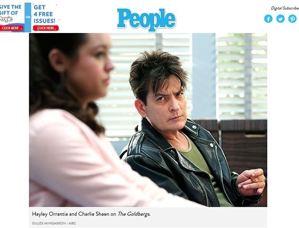 Revista "People" mostra foto de participação de Charlie Sheen como personagem de "Curtindo a Vida Adoidado" em série