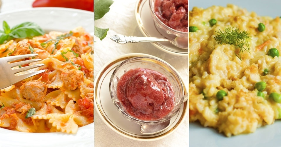 montagem de abertura de álbum com receitas para as refeições do Natal de crianças pequenas - Montagem/Fotos Divulgação