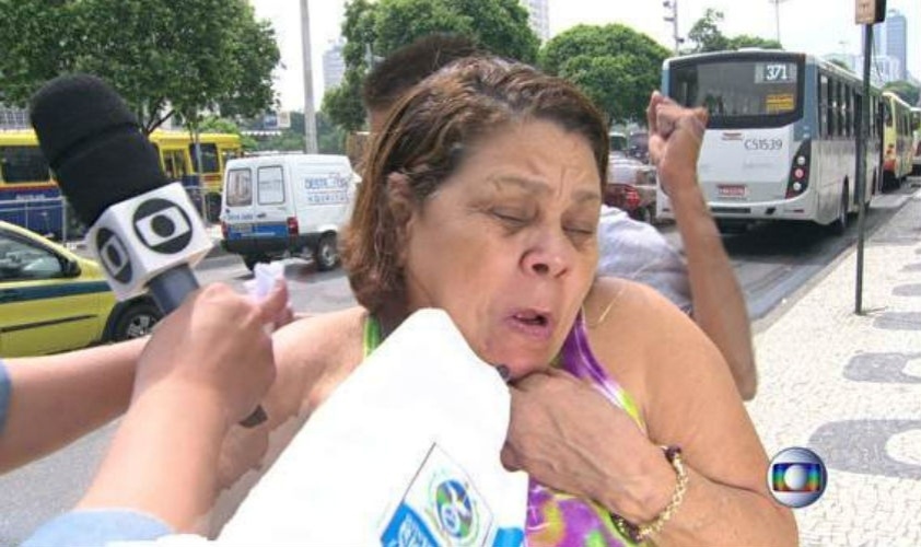 Mulher é vítima de tentativa de assalto enquanto dava entrevista à Globo