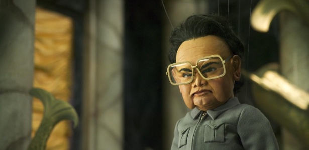 Produzido pelos criadores de "South Park", "Team America" também levantou polêmica em 2004 por envolver uma conspiração terrorista com o líder norte-coreano Kim Jong-il, pai de Kim Jong-um - Divulgação