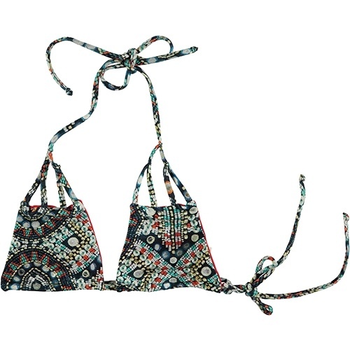 Top de biquíni com estampa que imita bordado, da My Philosophy. Preço: R$ 80. Informações: www.myphilosophy.com.br | Preço e disponibilidade pesquisados em janeiro de 2014 e sujeitos a alterações - Divulgação