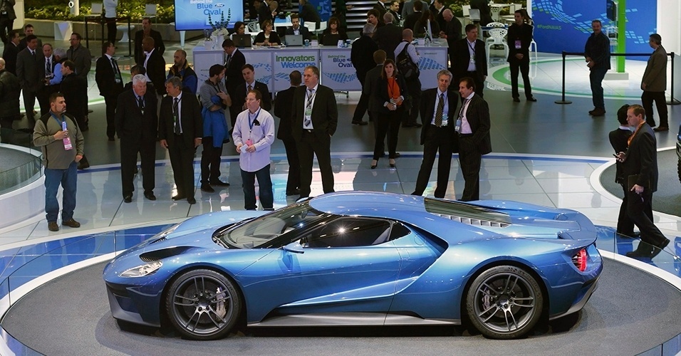 Ford GT no Salão de Detroit 2015 - Mark Blinch/Reuters