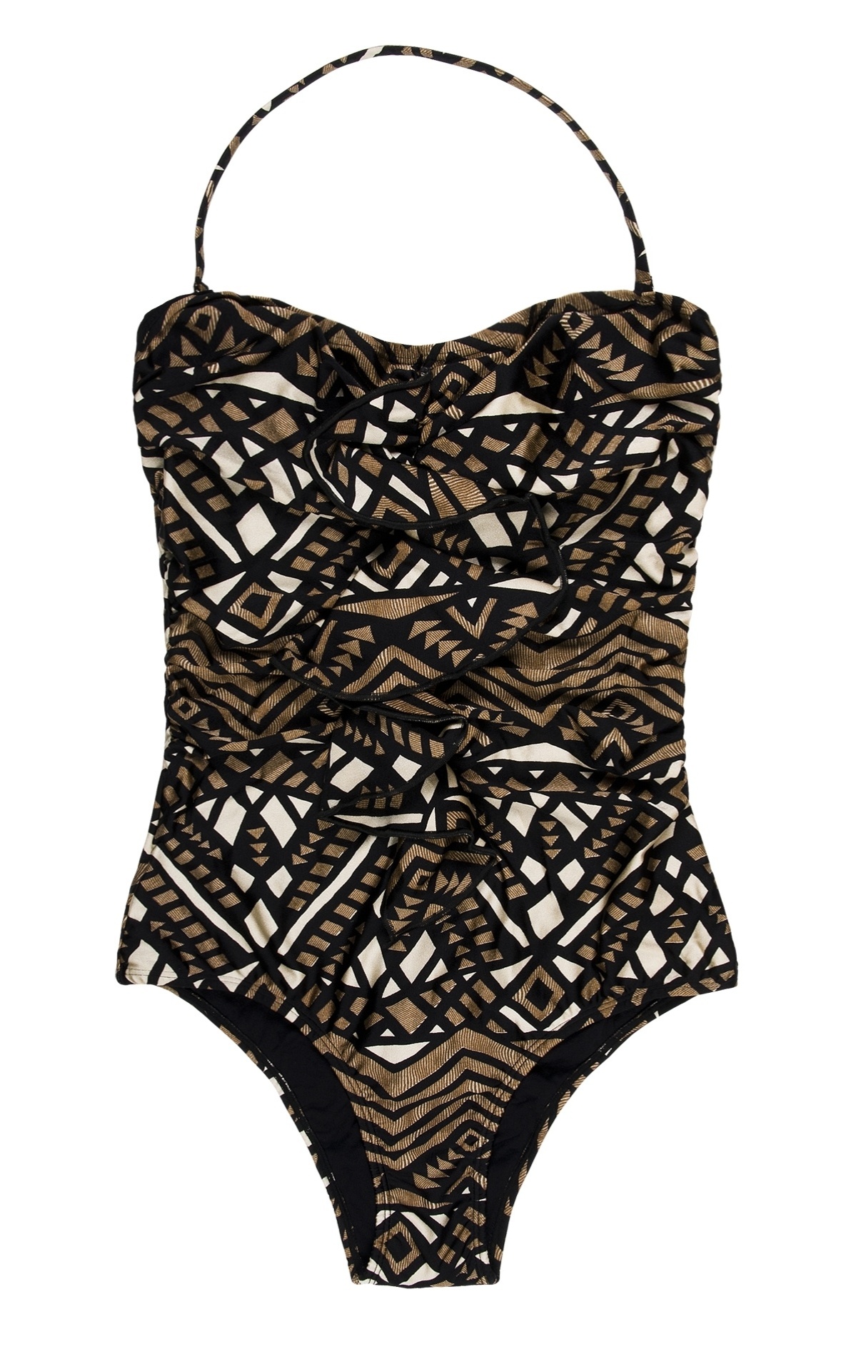 Maio? estampado frente única e drapeado, da Líquido. Preço: R$ 99. Informações: www.liquido.com.br | Preço e disponibilidade pesquisados em dezembro de 2014 e sujeitos a alterações - Divulgação