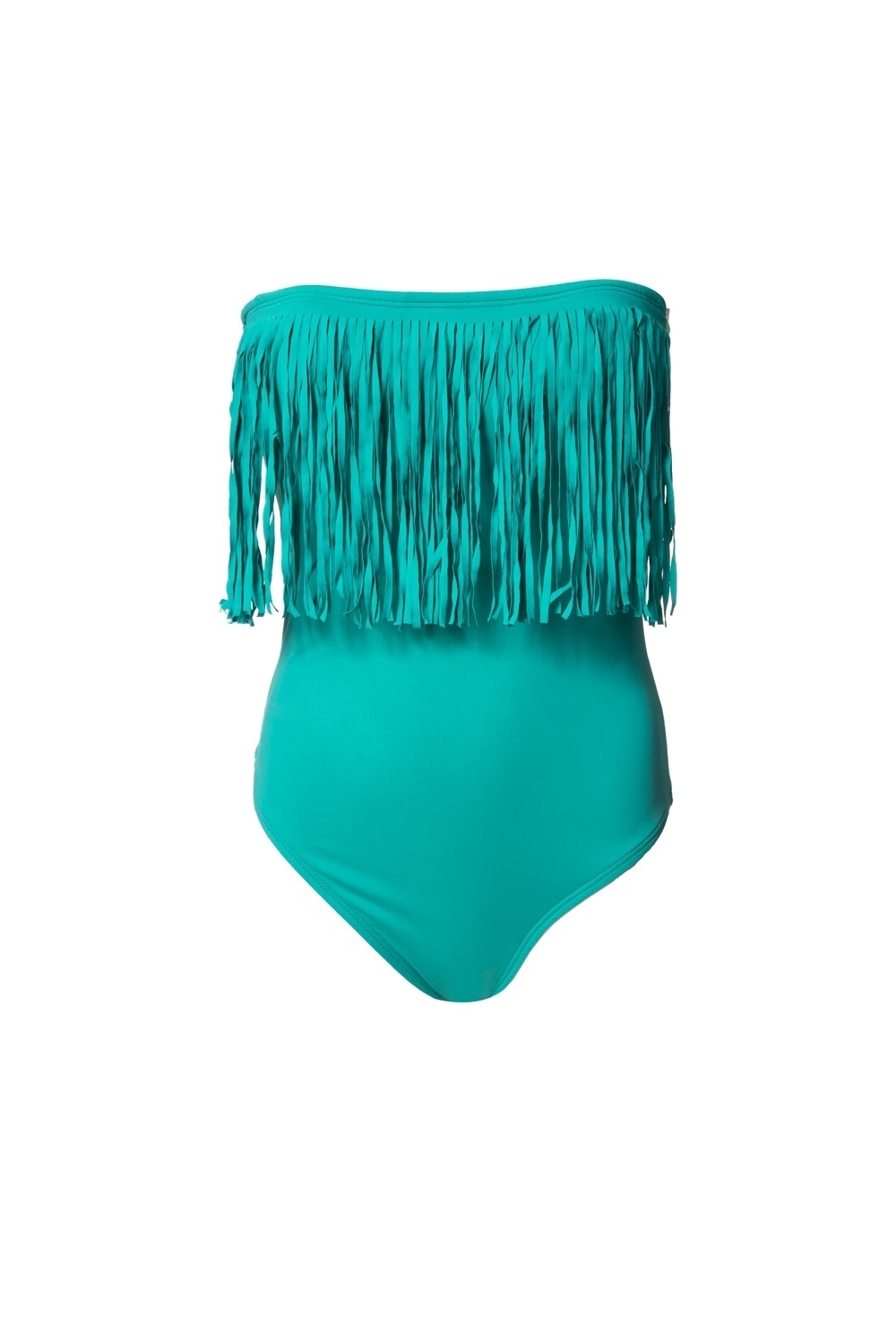 Maiô tomara que caia com franjas, da Amaro. Preço: R$ 89,90. Informações: www.amaro.com | Preço e disponibilidade pesquisados em dezembro de 2014 e sujeitos a alterações - Divulgação