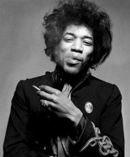 Jimi Hendrix, que fumava e era defensor da maconha