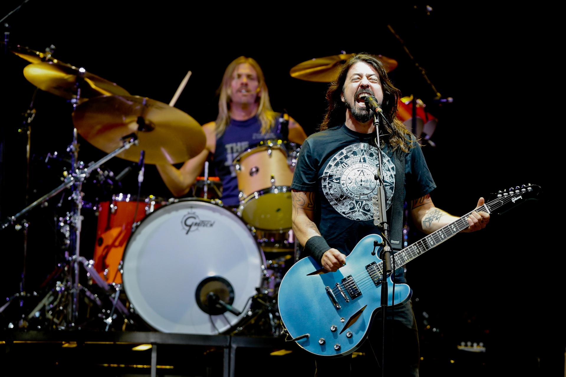 15.jan.2015 - Prestes a desembarcar no Brasil, Foo Fighters abre turnê em Santiago, no Chile, a turnê latinoamericana de álbum "Sonic Highways"15.jan.2015 - Prestes a desembarcar no Brasil, Foo Fighters abre turnê em Santiago, no Chile, a turnê latinoamericana de álbum "Sonic Highways" - Francisco Longa/T4F