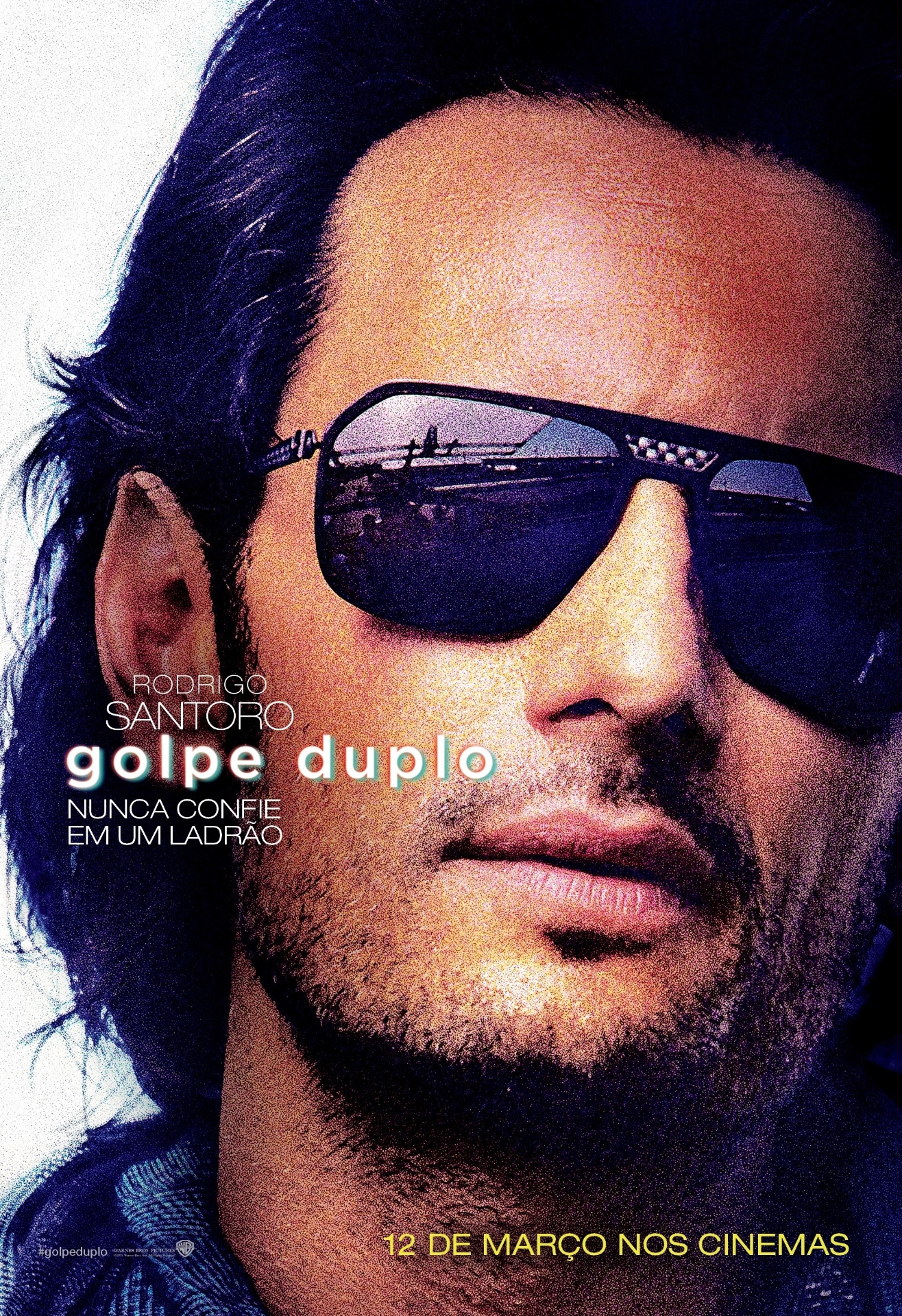 Rodrigo Santoro estampa cartaz nacional de "Golpe Duplo" - Divulgação