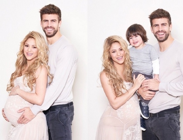 Grávida de seu segundo filho, a colombiana Shakira exibiu o barrigão em duas fotos publicadas em seu perfil no Instagram