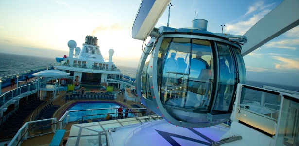 Entre as novidades do navio está uma gôndola cercada por vidros transparentes  - Divulgação