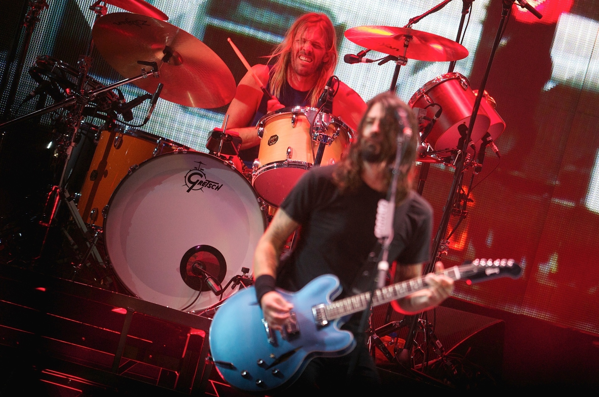 21.jan.2015 - A banda americana de rock alternativo Foo Fighters abre a turnê de seu oitavo disco, "Sonic Highway", em Porto Alegre, no Rio Grande do Sul, nesta quarta-feira - Reprodução/Flickr/T4F