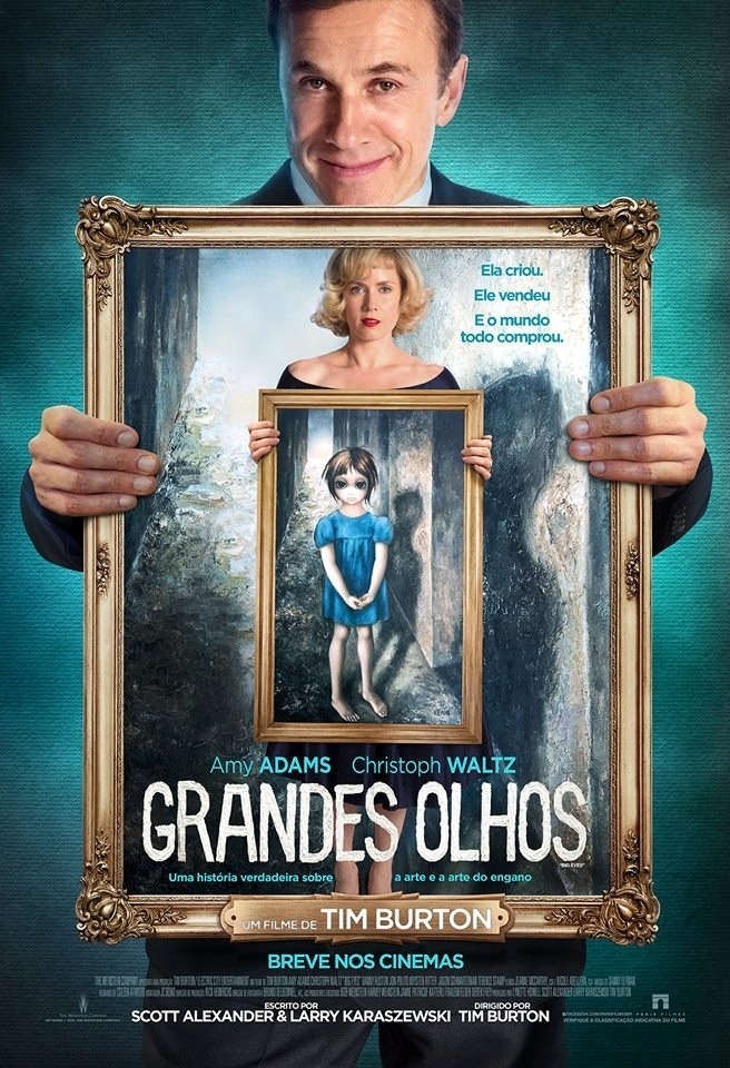 Pôster de "Grandes Olhos", de Tim Burton - Divulgação