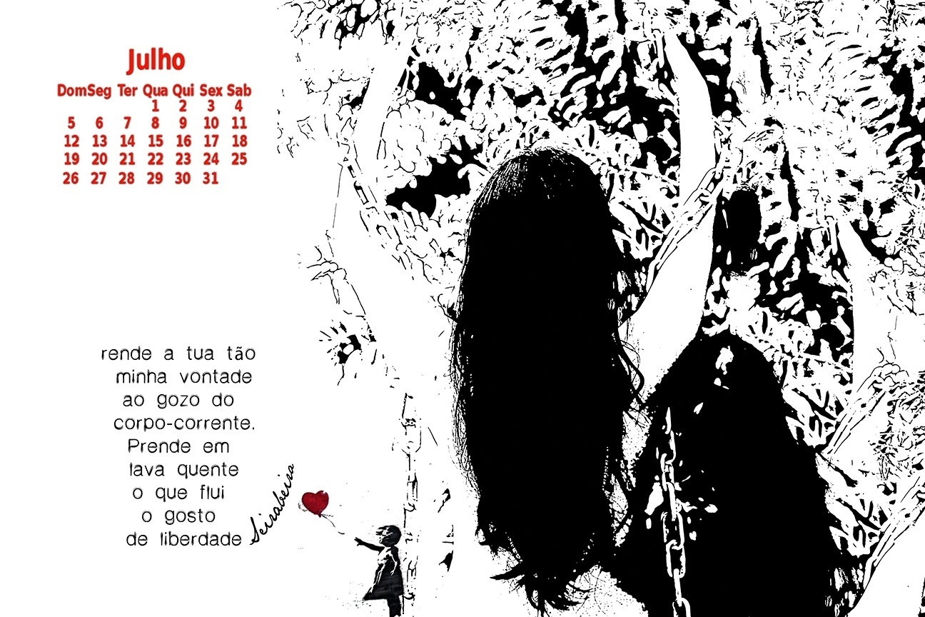 28.jan.2015 - Poetas tiram a roupa para fazer calendário e financiar obras literárias no DF - julho - Divulgação