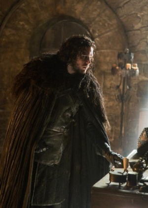 Kit Harington como Jon Snow em cena da 5ª de "Game of Thrones"