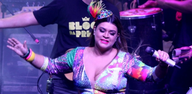 30.jan.2015 - Preta Gil faz último ensaio do Bloco da Preta, antes do Carnaval 2015, no Rio - Alex Palarea/AgNews