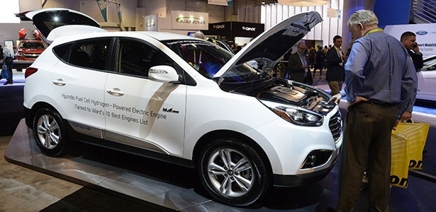 Hyundai Tucson movido a hidrogênio exposto no CES, feira de tecnologia dos EUA - Michael Nelson/EFE