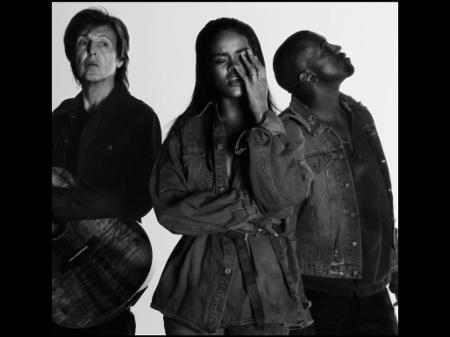 Rihanna, Kayne West e Paul McCartney lançam clipe de "Four Five Seconds" - Divulgação/VEVO