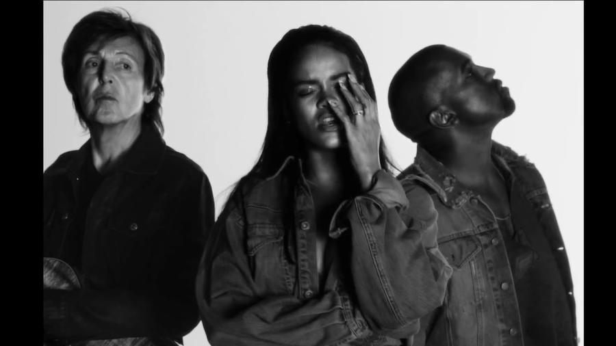 Rihanna, Kayne West e Paul McCartney lançam clipe de "Four Five Seconds" - Divulgação/VEVO