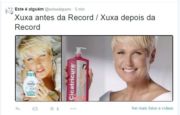 Xuxa na Record e muitos memes na internet