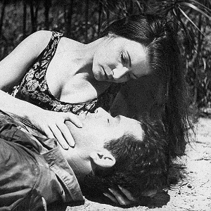Odete Lara e Anselmo Duarte, em cena de "Arara Vermelha", - Divulgação