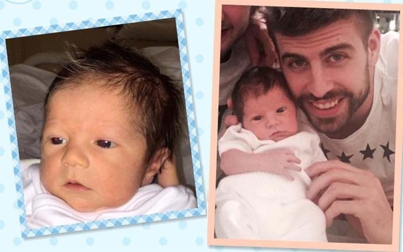 Jogador Piqué publica primeira foto com o segundo filho, Sasha
