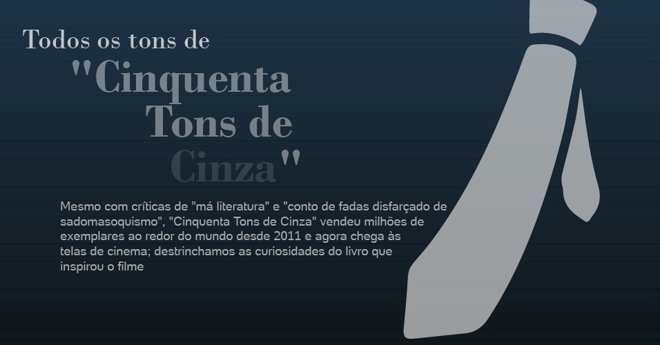Infográfico "Cinquenta Tons de Cinza" - Arte UOL