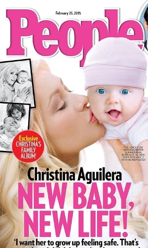 Christina Aguilera apresenta Summer Rain, sua bebê de seis meses
