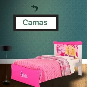 Cama Infantil Barbie Happy Pura Magia Branco/Rosa Pink em Promoção