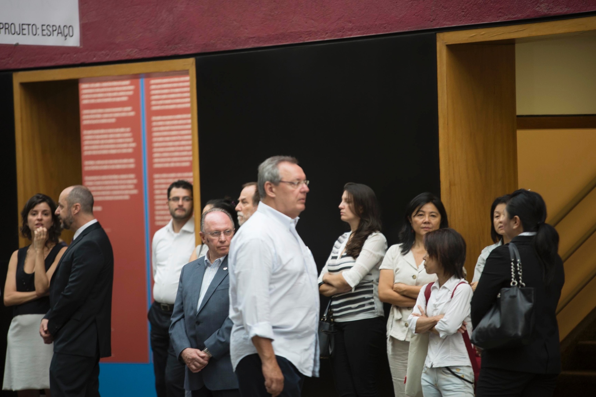 13.fev.2015 - Velório da artista plástica Tomie Othake acontece no instituto do qual era patrona, em São Paulo - Gustavo Gerchmann/Eleven