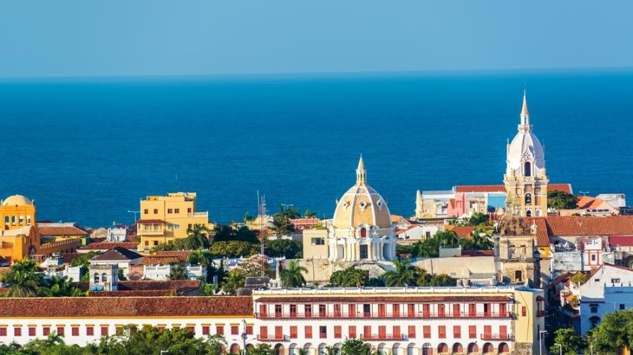 Cartagena, na Colômbia: País passa a exigir a vacinação de turistas que desejem entrar no país em 14 de dezembro - Divulgação
