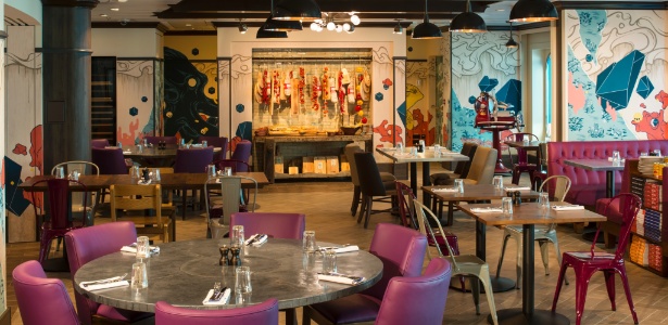 Interior do restaurante de Jamie Oliver no Quantum of the Seas - Divulgação/Royal Caribbean