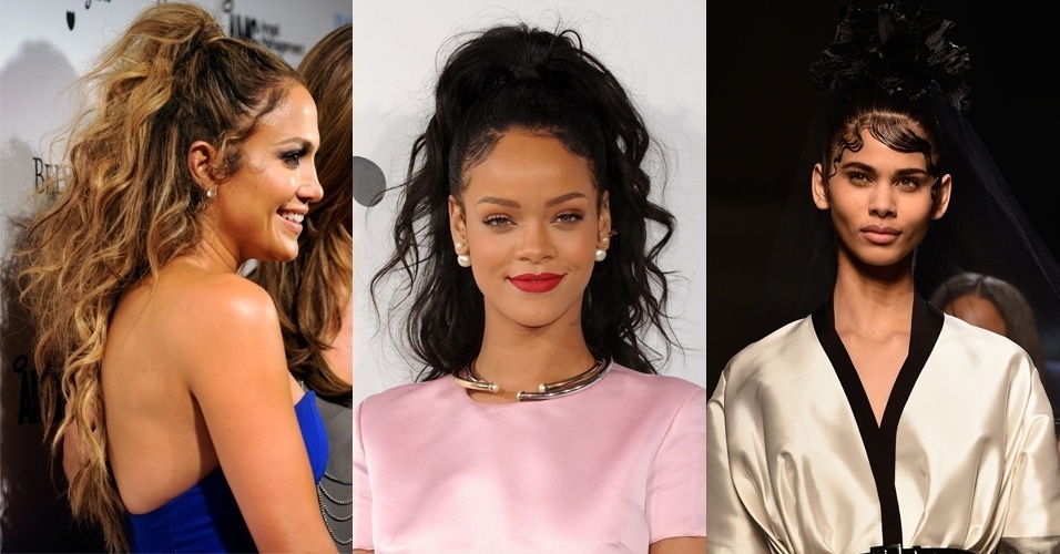 Tendência nos anos 90, o "baby hairs" voltou a compor a beleza de algumas grifes durante as semanas de moda, como Vera Wang e DKNY. Entre as famosas, a cantora FKA Twigs tem usado o estilo com atitude, enquanto Rihanna já finalizou o penteado valorizando fios mais naturais; veja os looks - Getty Images