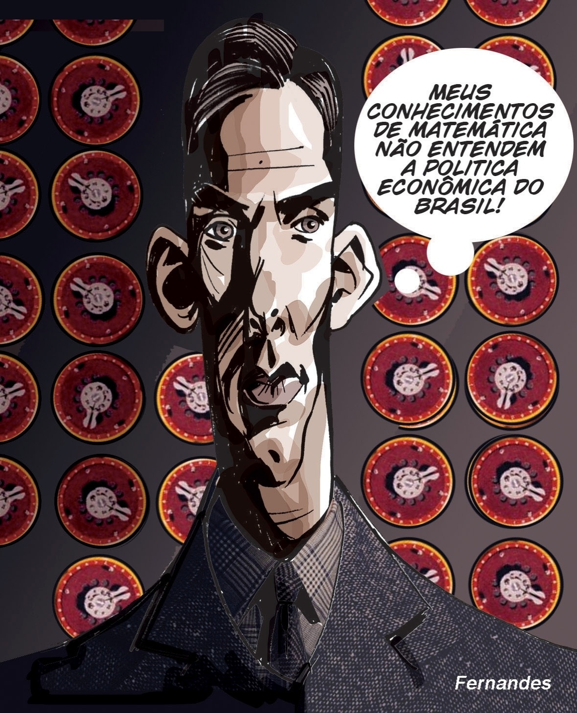 Charge do filme "O Jogo da Imitação" - Fernandes