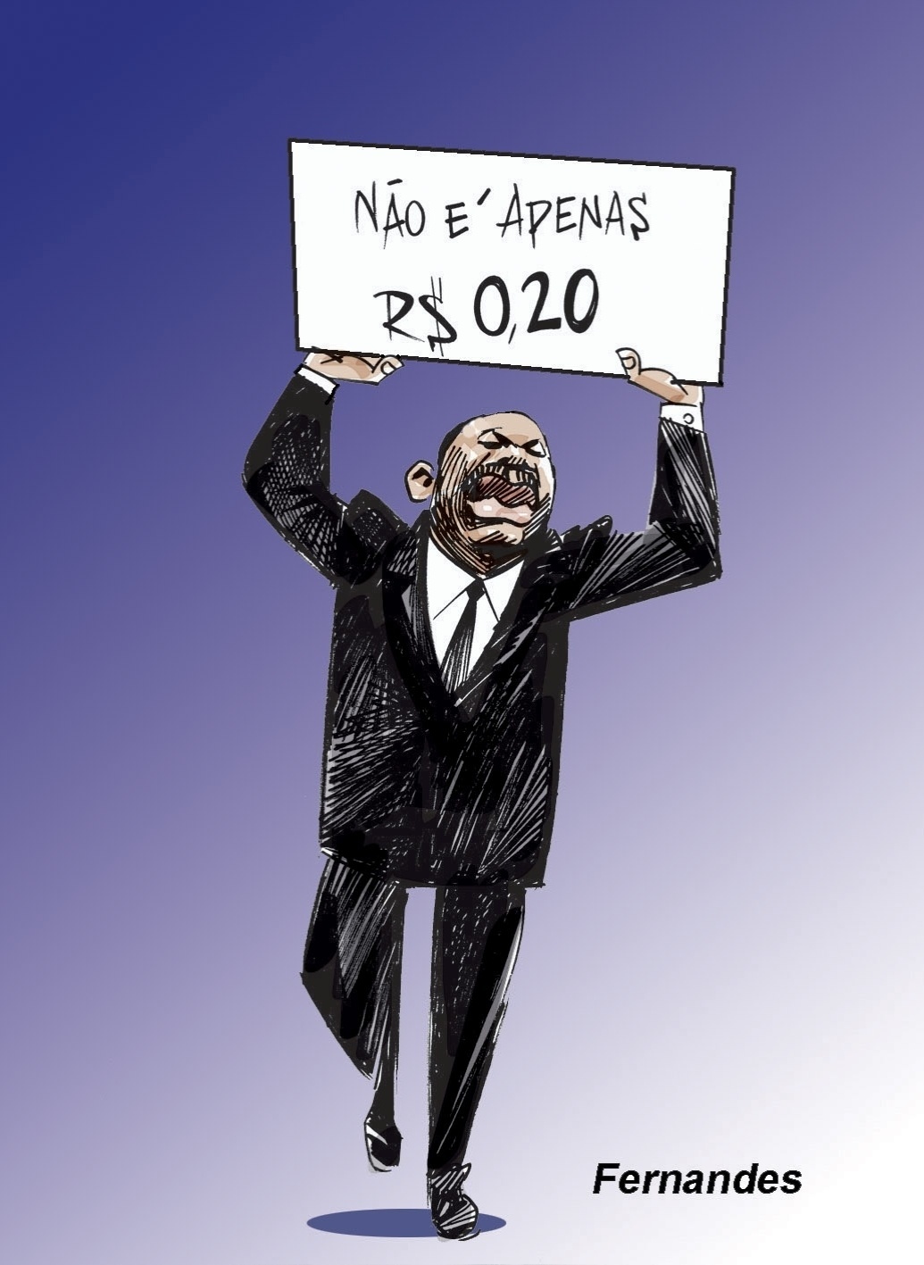 Charge do filme "Selma" - Fernandes