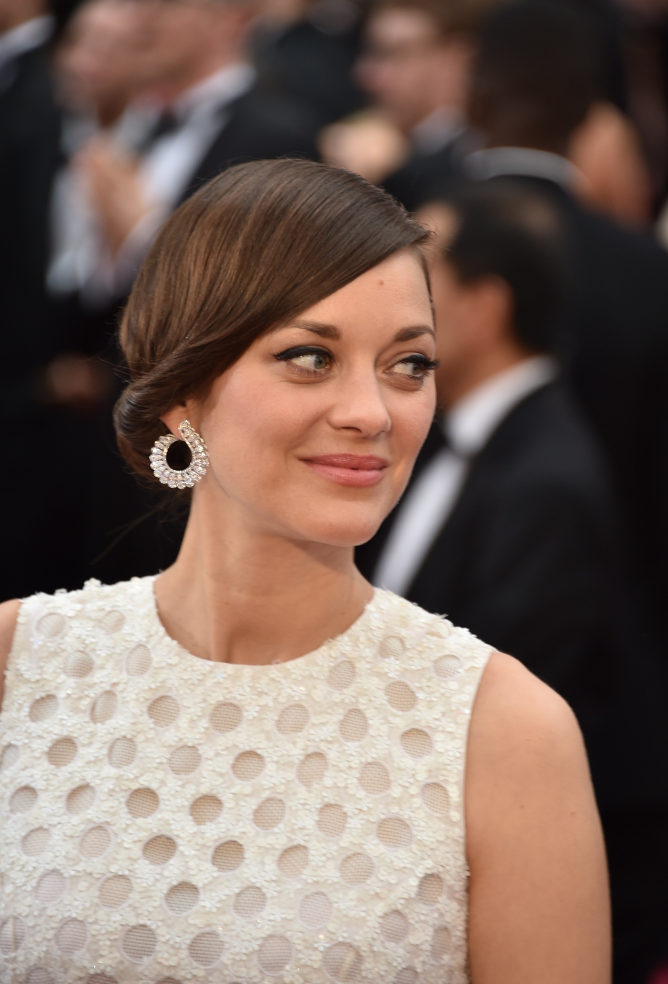 22.fev.2015 - Marion Cotillard, nomeada na categoria melhor atriz por "Dois Dias, Uma Noite", no Oscar 2015 - AFP