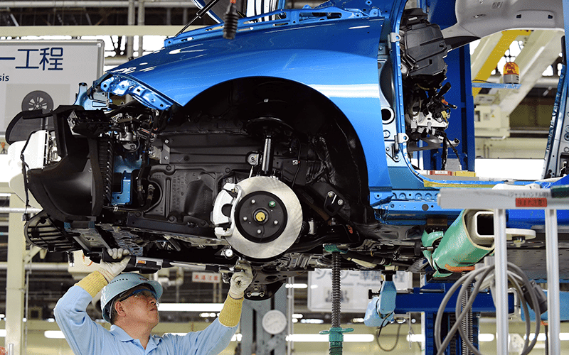 Toyota Mirai FCV na linha de produção - Toshifumi Kitamura/AFP