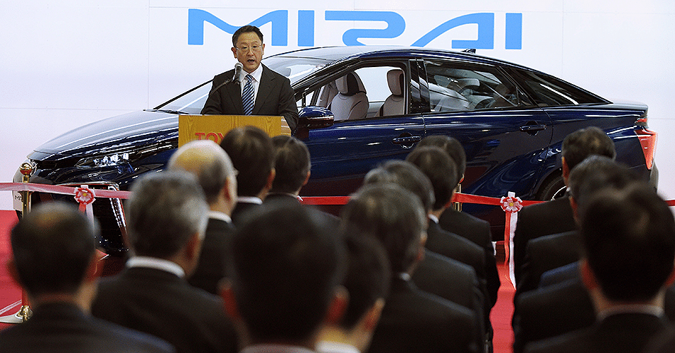 Toyota Mirai FCV na linha de produção - Toshifumi Kitamura/AFP