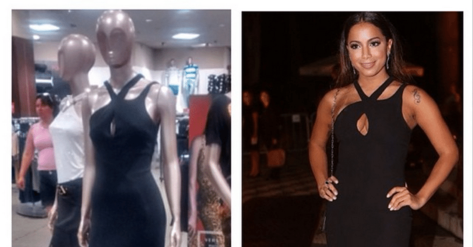 24.fev.2015 - Internautas comentaram que Anitta comprou seu vestido na liquidação da loja Riachuelo, em uma parceria que a rede de lojas fez com a marca Versace