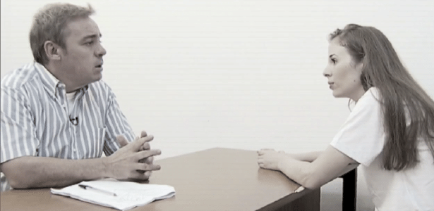 Dentro do presídio, Suzane concede entrevista ao apresentador Gugu - Divulgação/Rede Record