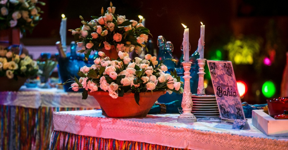 25.fev.2015 - Decoração da festa Pezinho na Bahia, no "BBB15"
