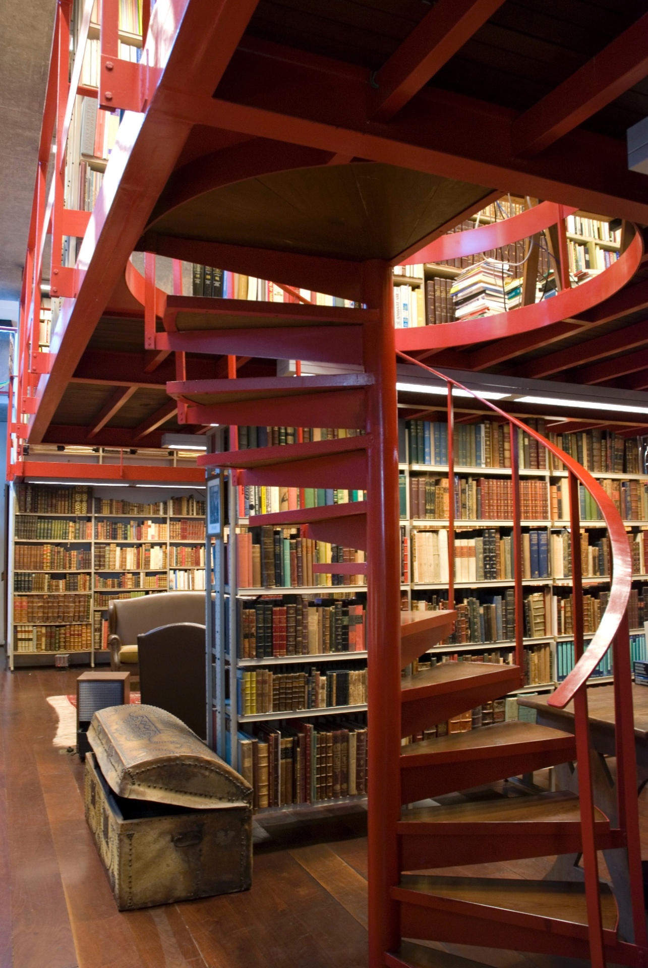 Antiga bliblioteca na casa de José Mindlin, no Campo Belo, em São Paulo - Lucia Loeb