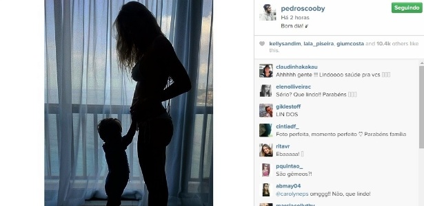 Luana Piovani revelou a gravidez no Instagram