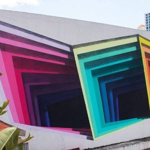 Arte de 1010 no Panamá foi criada em viagem do artista ao país em fevereiro de 2015 - Divulgação/facebook.com/1010art