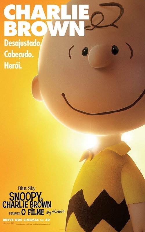Charlie Brown aparece no pôster nacional do filme "Peanuts" - Divulgação