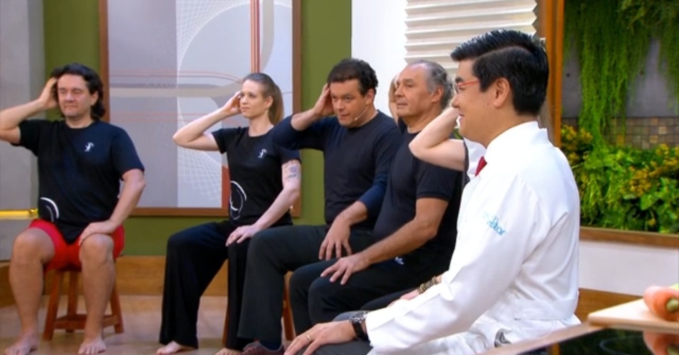 Fernando Rocha participou de uma aula de consciência corporal com um coreógrafo em uma das edições do programa