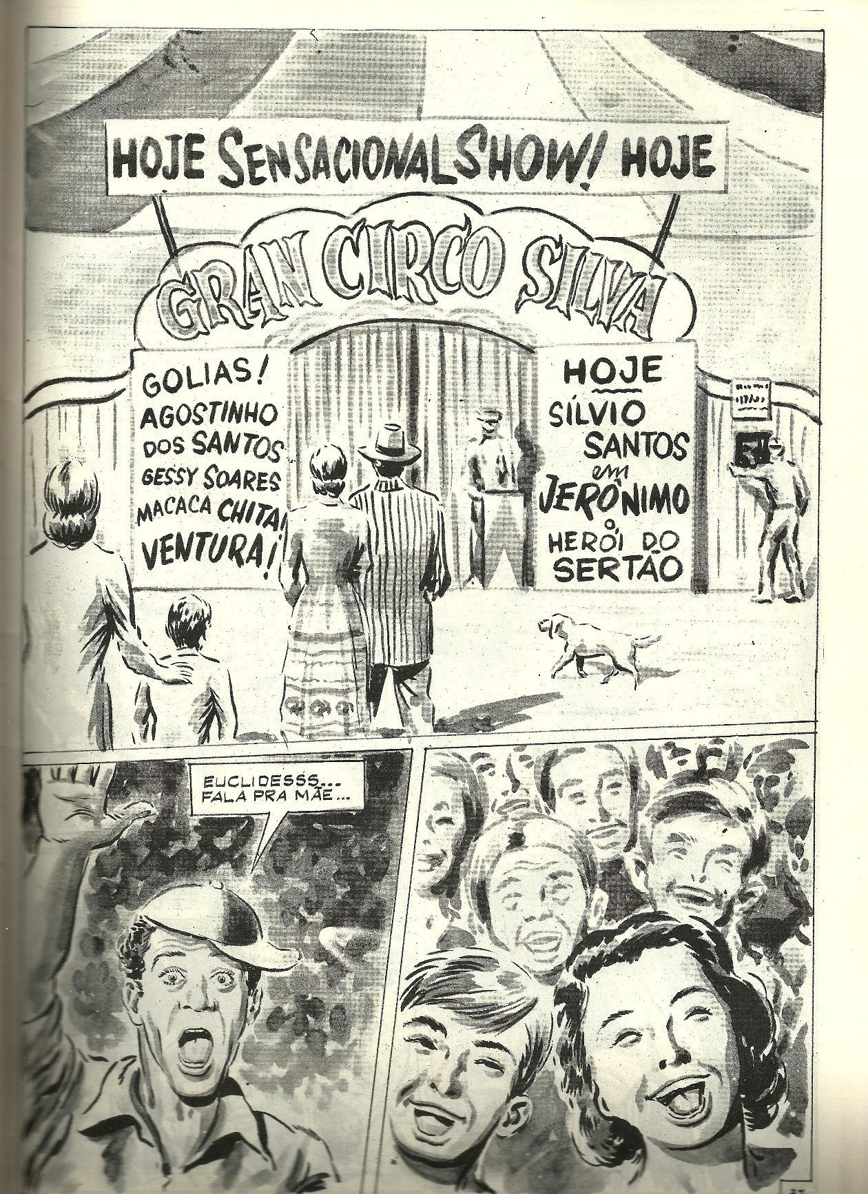 Imagem da HQ "Sílvio Santos: Vida, Luta e Glória" - Divulgação